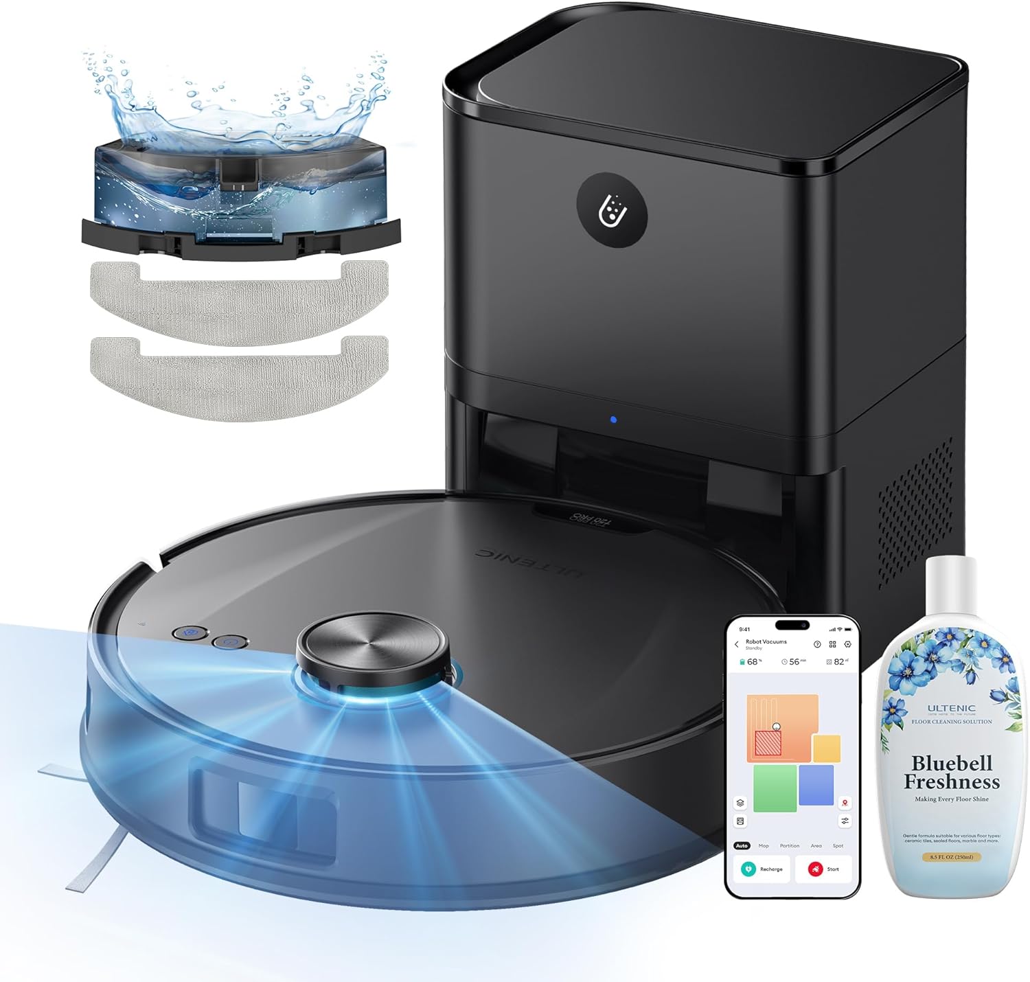 Ultenic T20 Pro Robot Vacuum and Mop with Auto-Empty Station