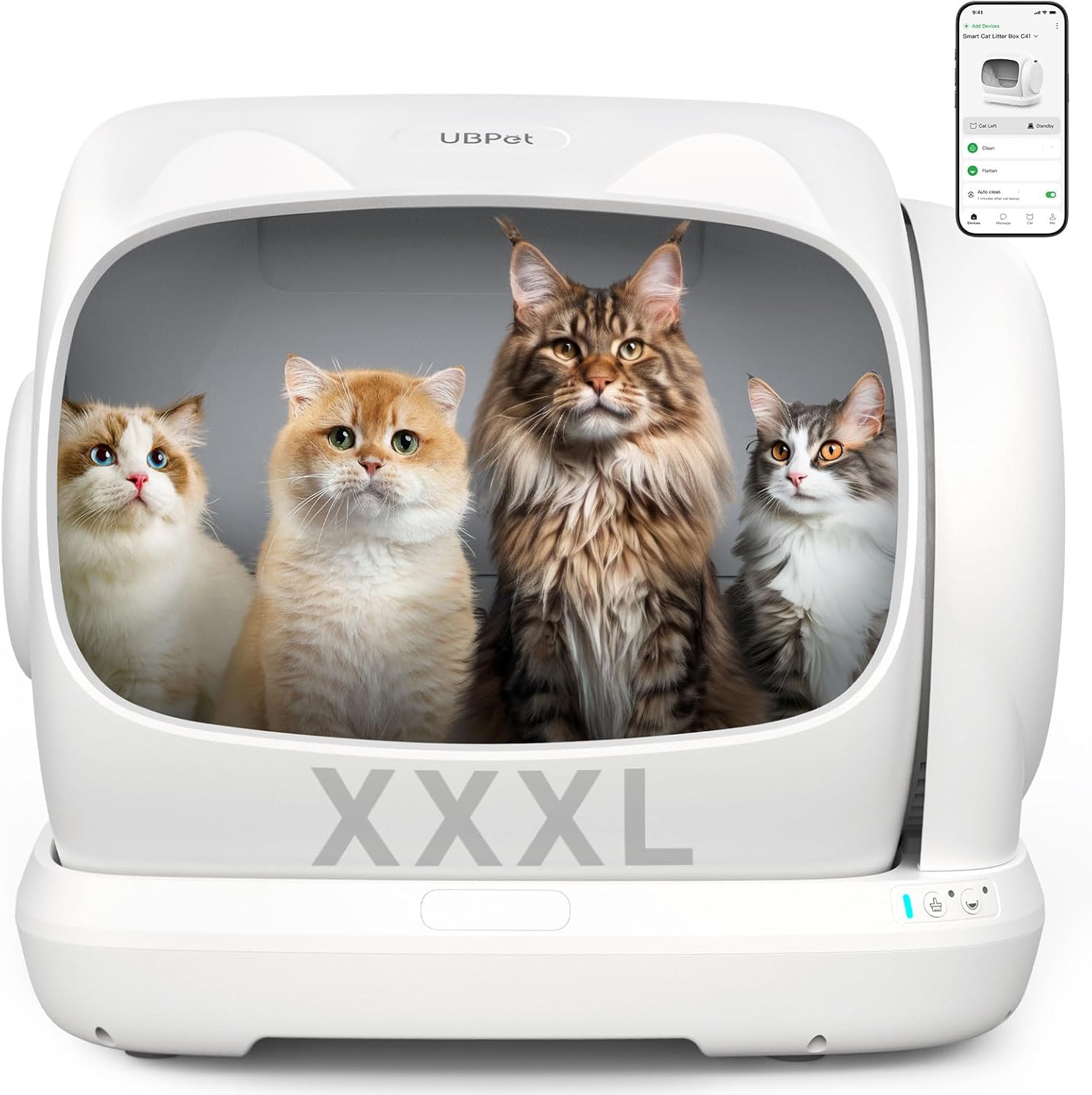 Extra-Large Self-Cleaning Smart Cat Litter Box – MW-SC09